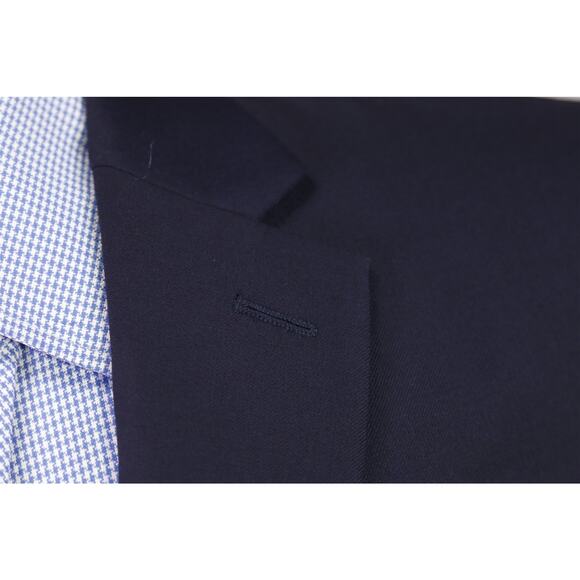 Lauren Ralph Lauren Mens Navy Blue Gold Button Wool Blazer Jacket 44L - Picture 5 of 8